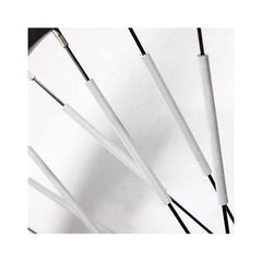 Set 12 ornamente din material reflectorizant pentru spite bicicleta, culoare gri - argintiu