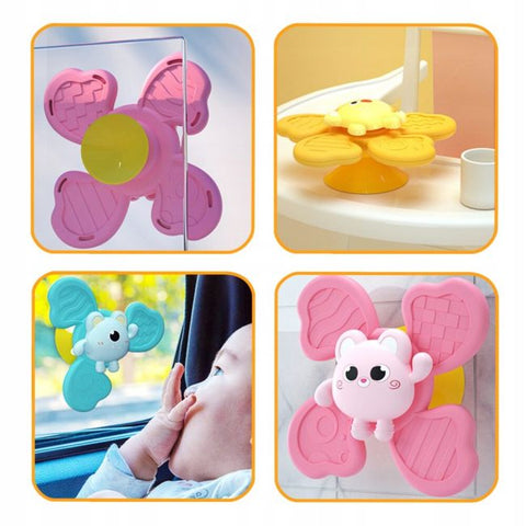 Set 3 jucarii interactive, model "FIDGET SPINNER J001" pentru copii sau bebelusi