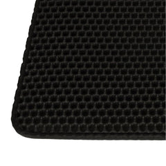 Covoras impermeabil pentru litiera pisici, dimensiune 40 x 60 cm, dublu strat, culoare Neagra