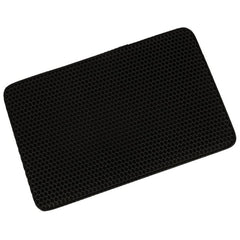 Covoras impermeabil pentru litiera pisici, dimensiune 40 x 60 cm, dublu strat, culoare Neagra