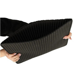 Covoras impermeabil pentru litiera pisici, dimensiune 40 x 60 cm, dublu strat, culoare Neagra