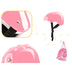 Set Protectie pentru copii, 7 piese, model SKATEBOARD, culoarea Roz